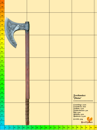 Two handed LARP axe "Phelan" Produktbild